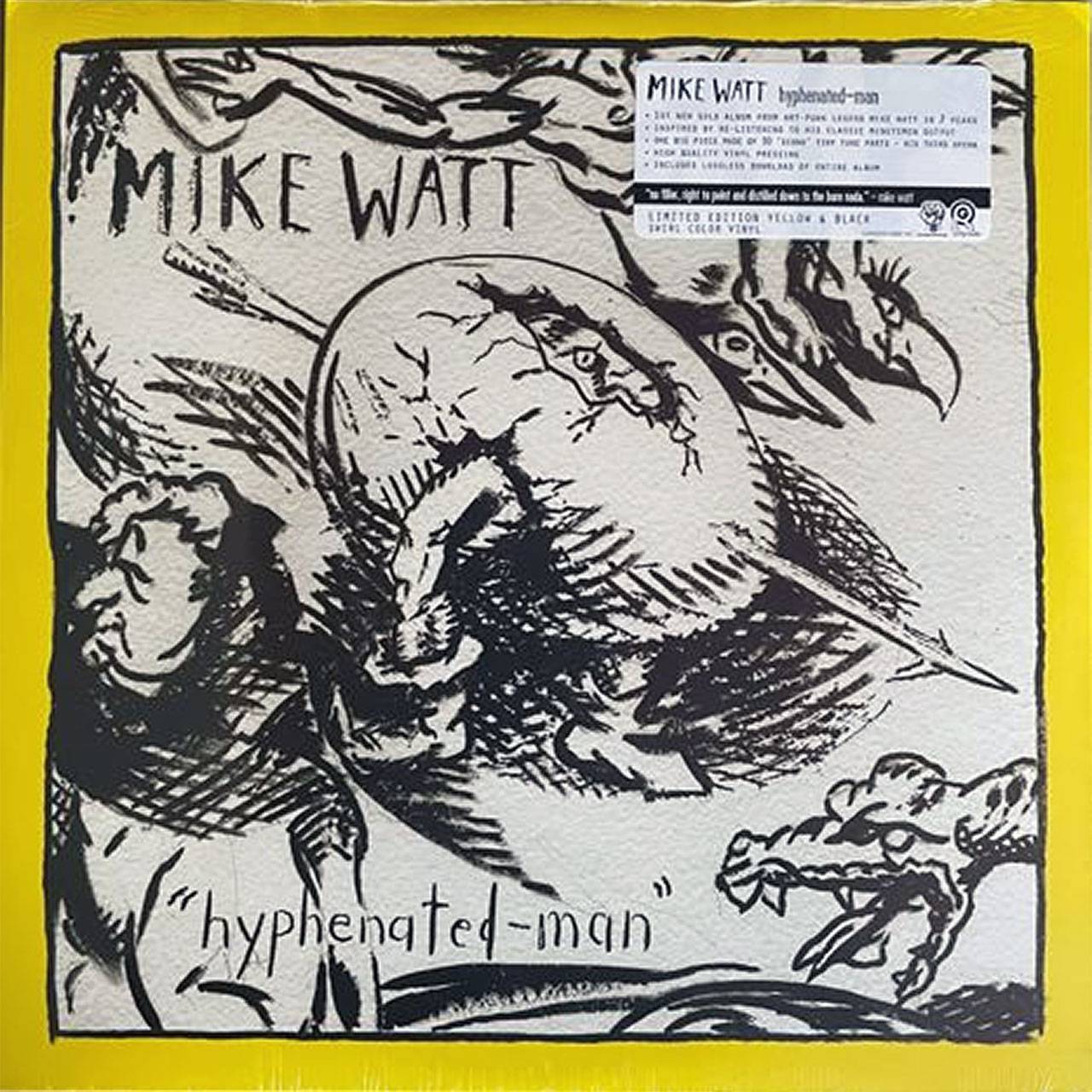 Mike Watt - "Hyphenated-Man" Ltd. Ed. Yellow Swirl